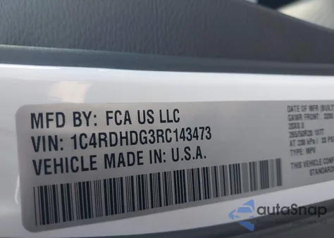 2024 Dodge Durango Gt Plus Rwd from USA, damaged, VIN 1C4RDHDG3RC143473